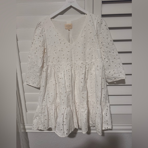 Sezane Aura Ecru Dress sz 36 - Picture 7 of 7